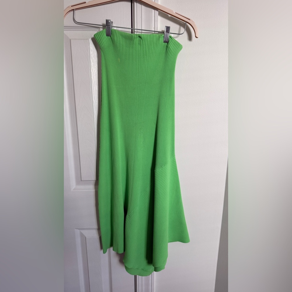 A.L.C. Bright Green Ribbed Skirt
